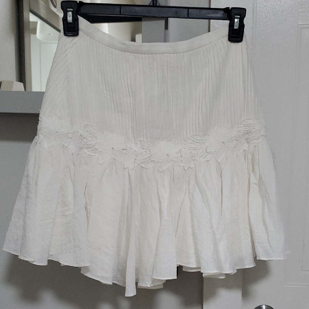 KEEPSAKE the Label Cream Floral A-Line Skirt